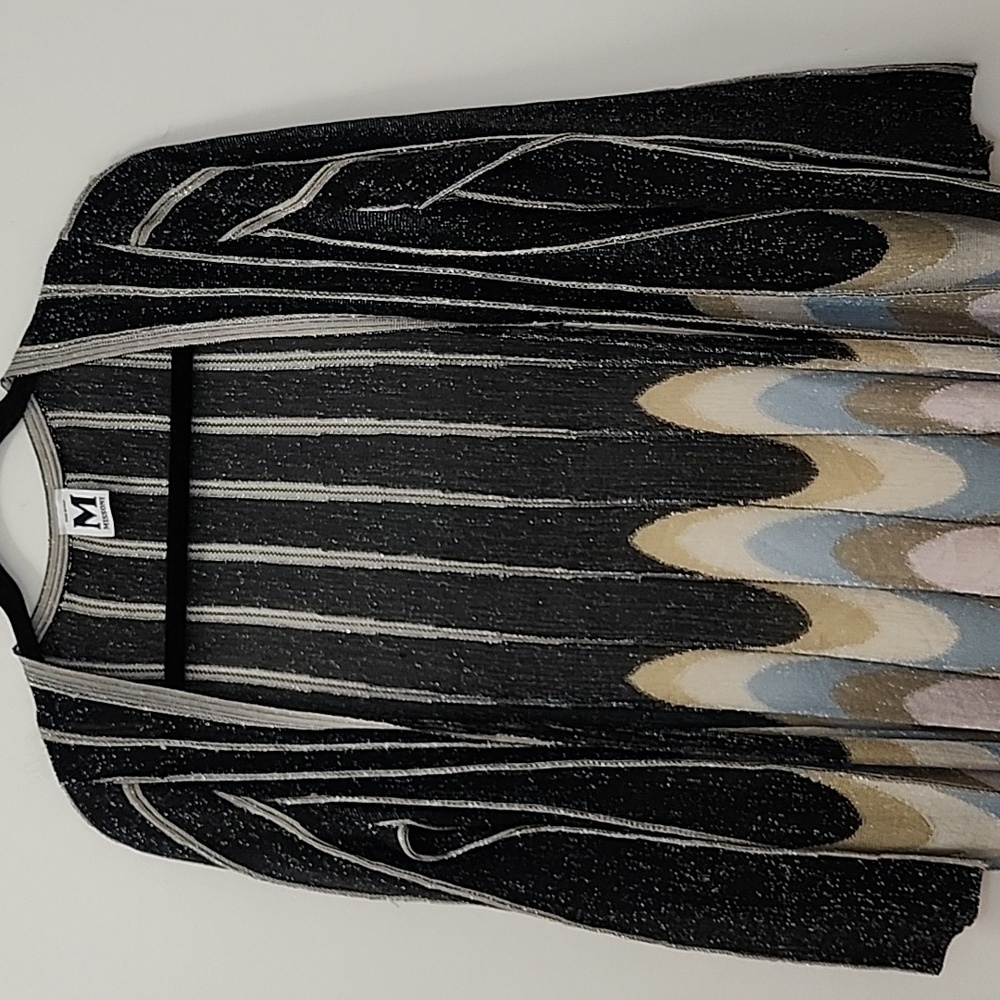 M Missoni cardigan collection featuring metallic lurex pattern Size 42/ Large - Picture 5 of 16